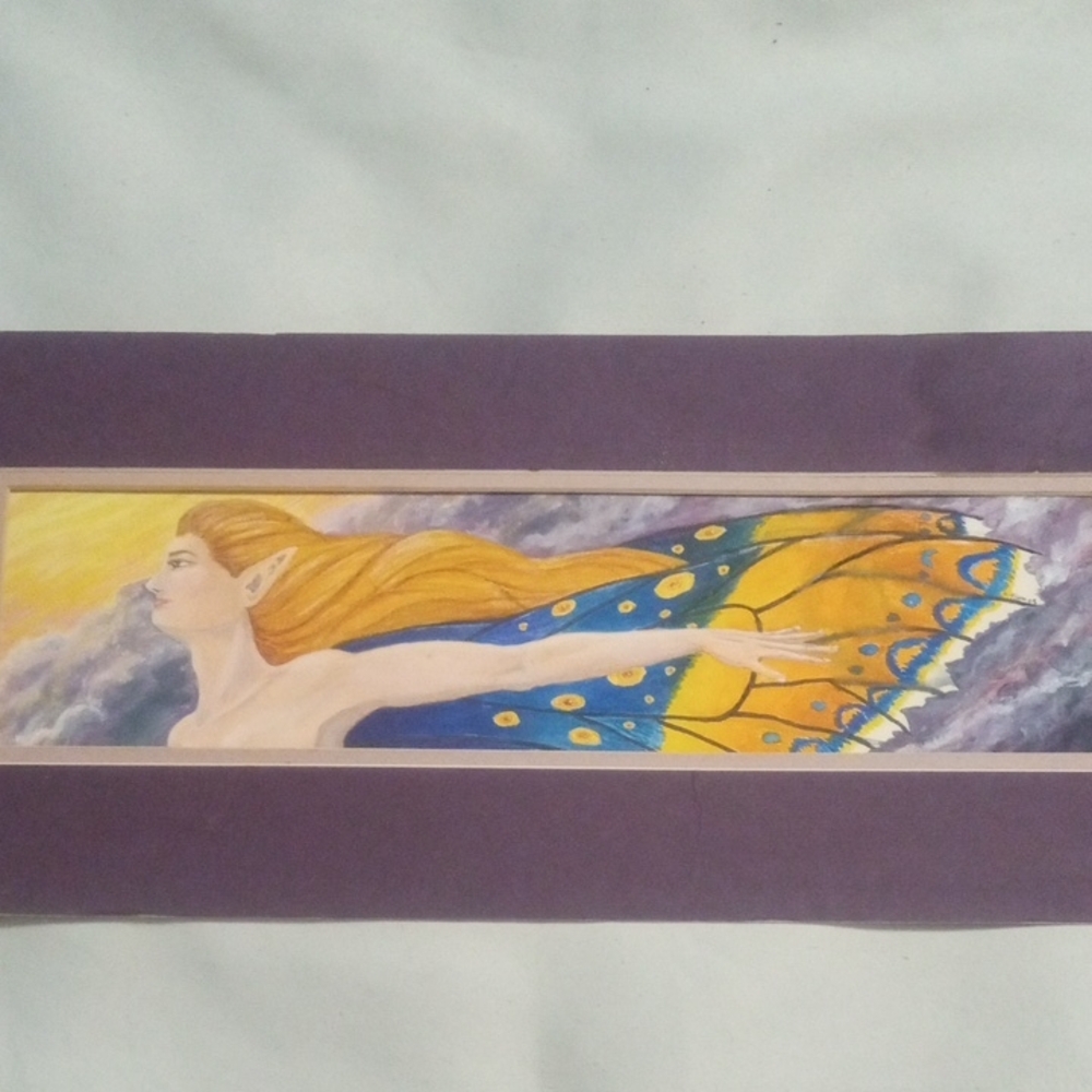 Colorful Fairy Art Print - Hand painted